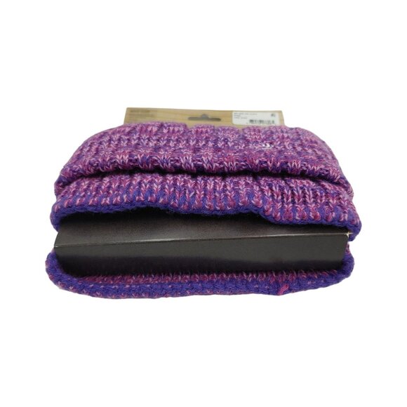BEARPAW Knit Boot Cuffs Women's One Size Fits All Pink Purple Embroidered Logo - Picture 4 of 8